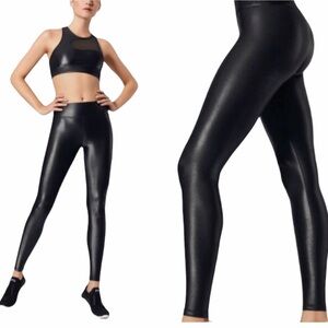 carbon38 leggings‎ shine black size Small
